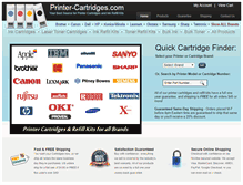 Tablet Screenshot of printer-cartridges.com